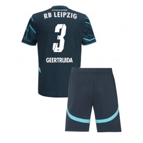 RB Leipzig Lutsharel Geertruida #3 Dětské Alternativní dres komplet 2024-25 Krátký Rukáv (+ trenýrky)